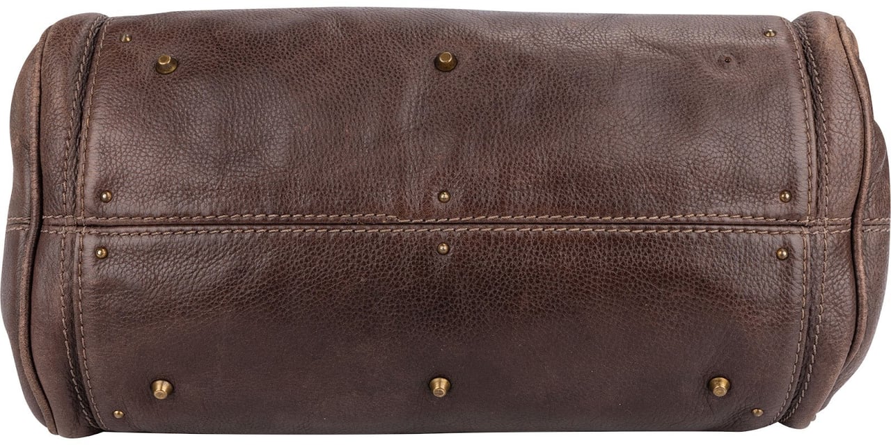 Chloé Brown Leather Paddington Satchel Handbag Bruin