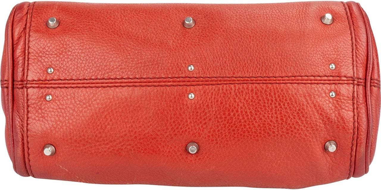Chloé Red Leather Paddington Handbag Rood