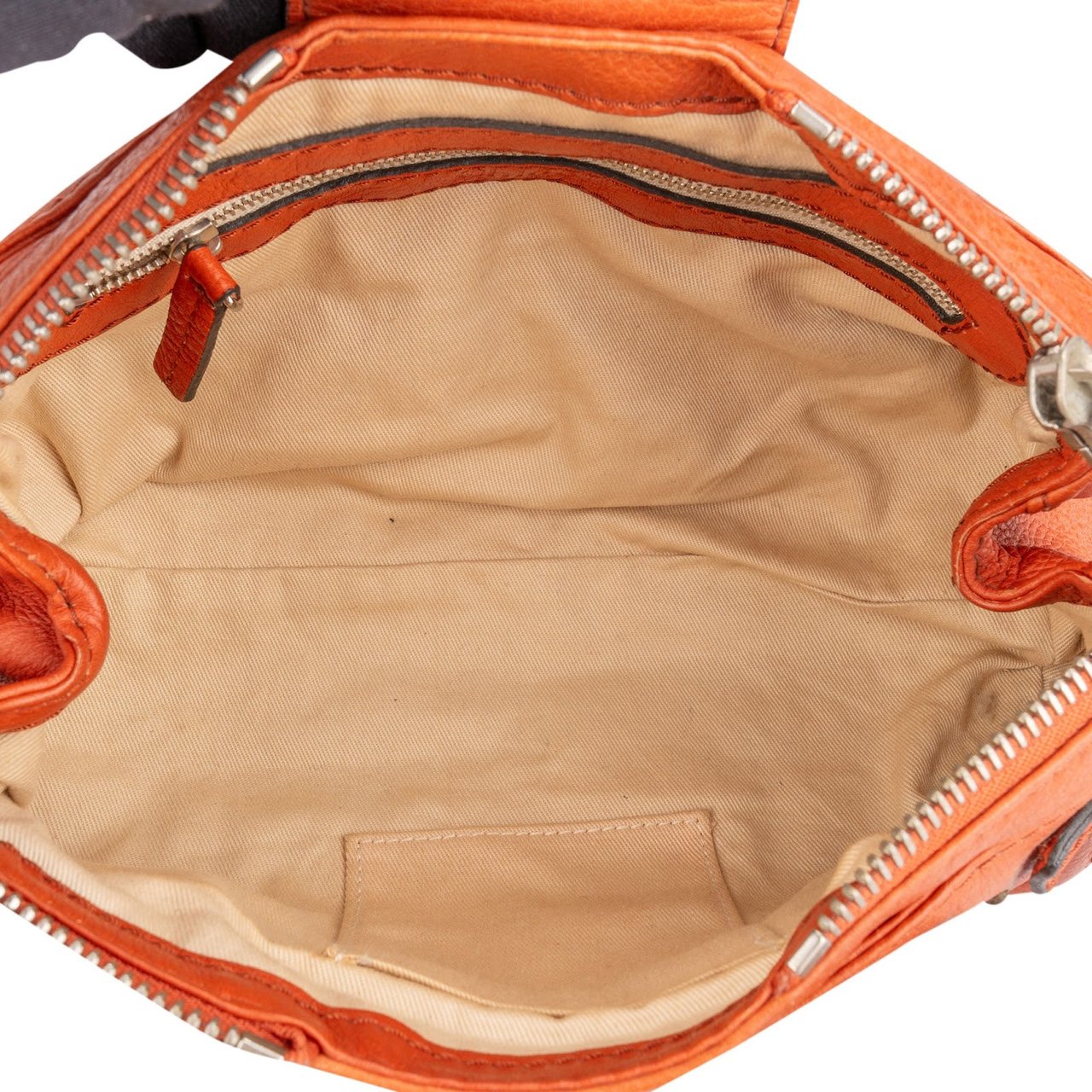 Chloé Grained Leather Paddington Handbag Oranje