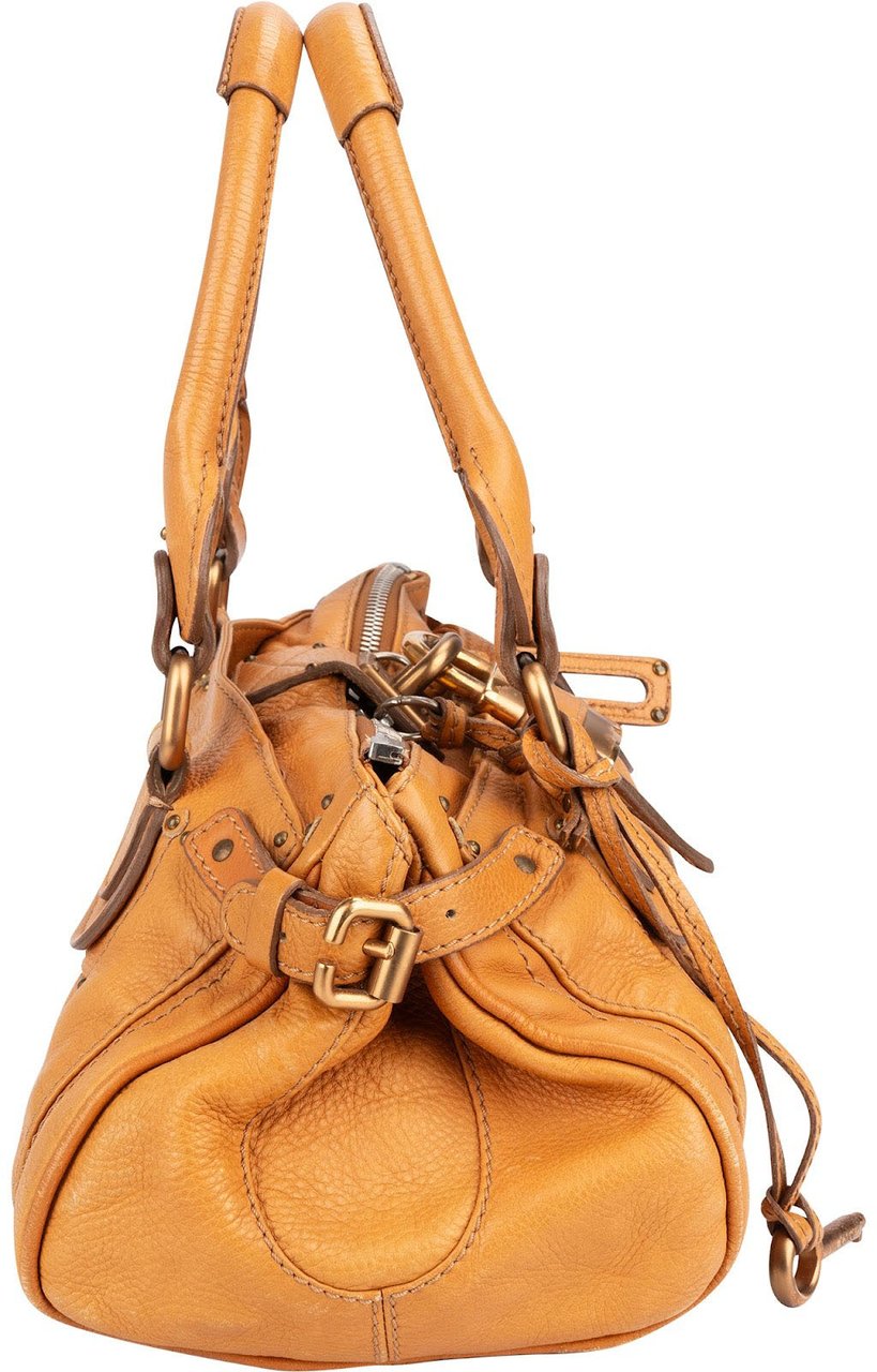 Chloé Leather Paddington Handbag Bruin