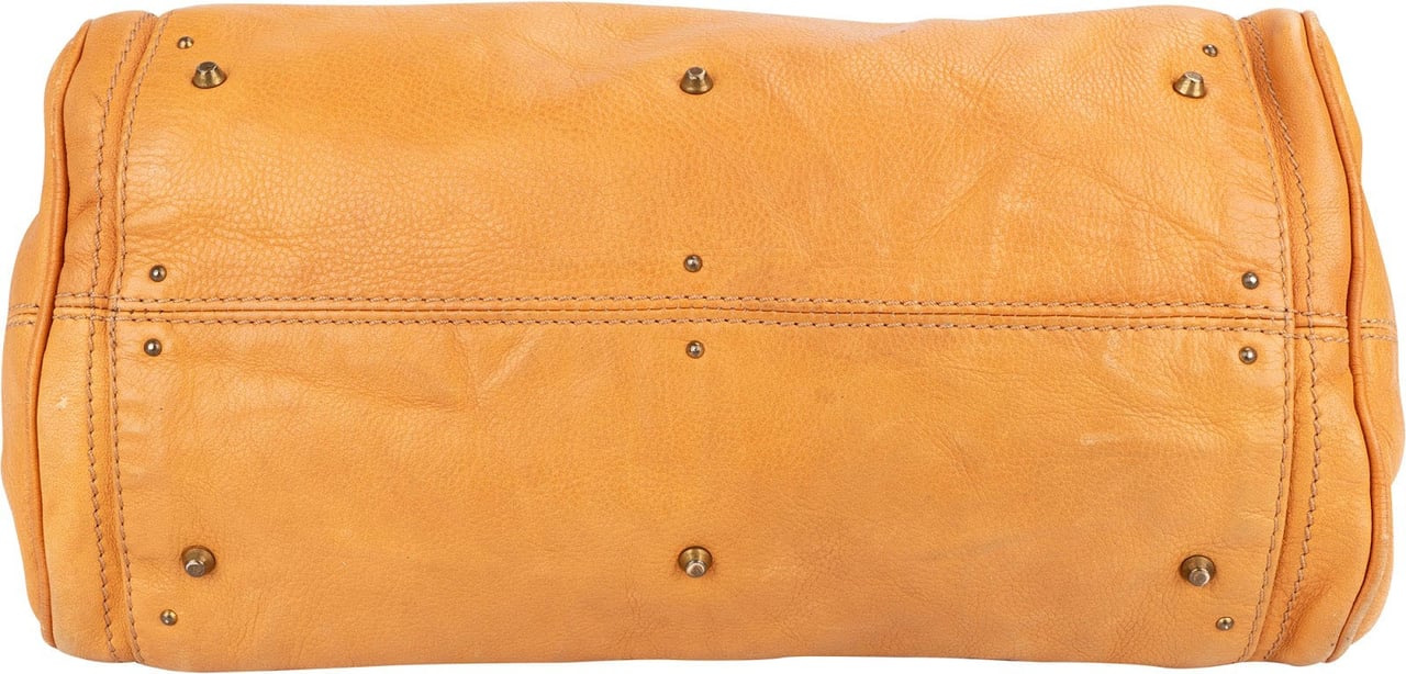 Chloé Leather Paddington Handbag Bruin