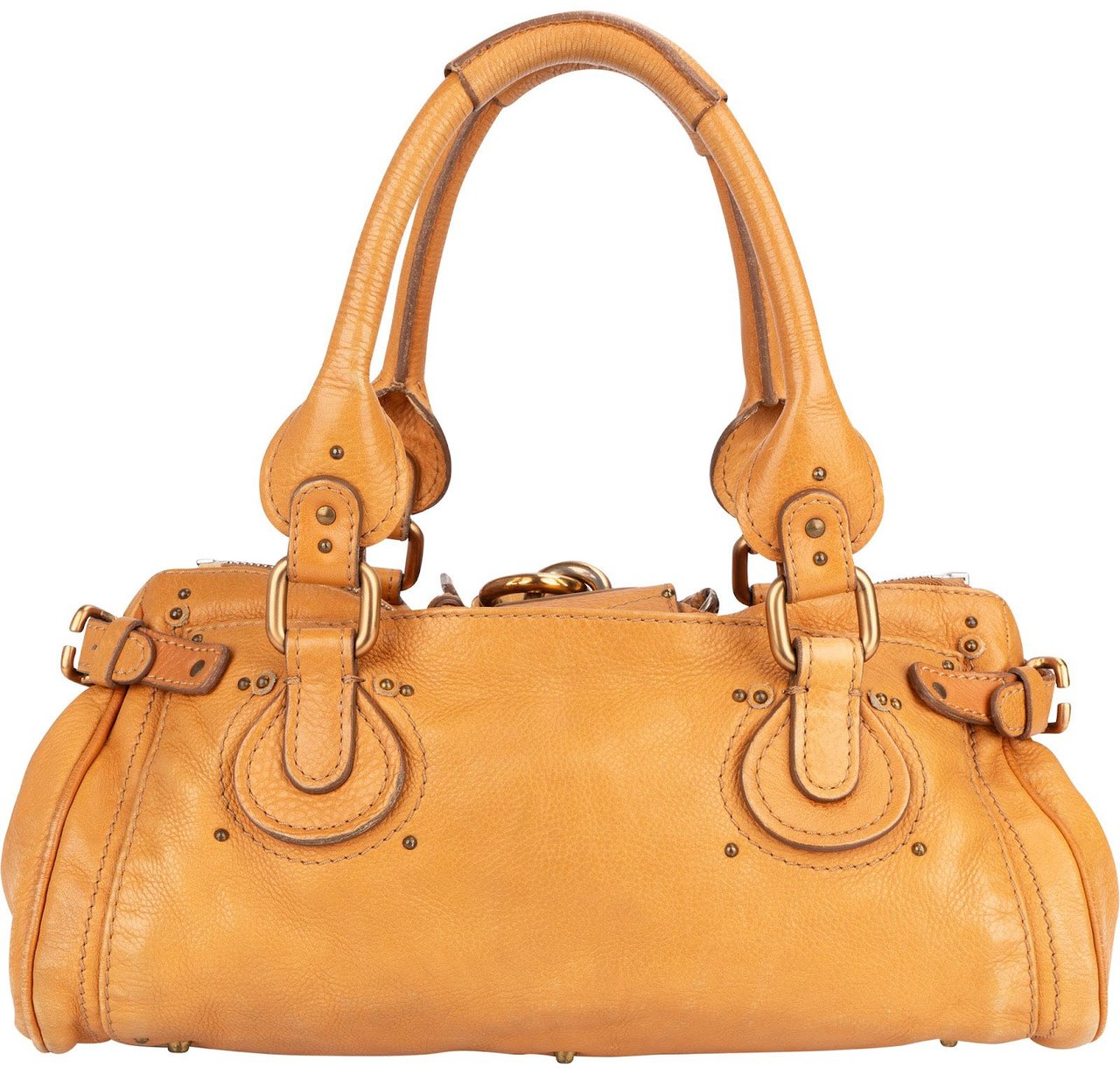 Chloé Leather Paddington Handbag Bruin