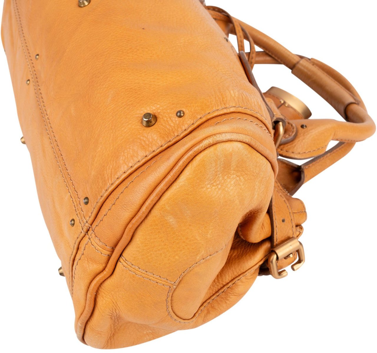 Chloé Leather Paddington Handbag Bruin