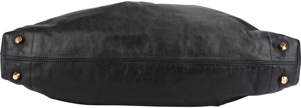 Chloé Black Leather Victoria Handbag Zwart