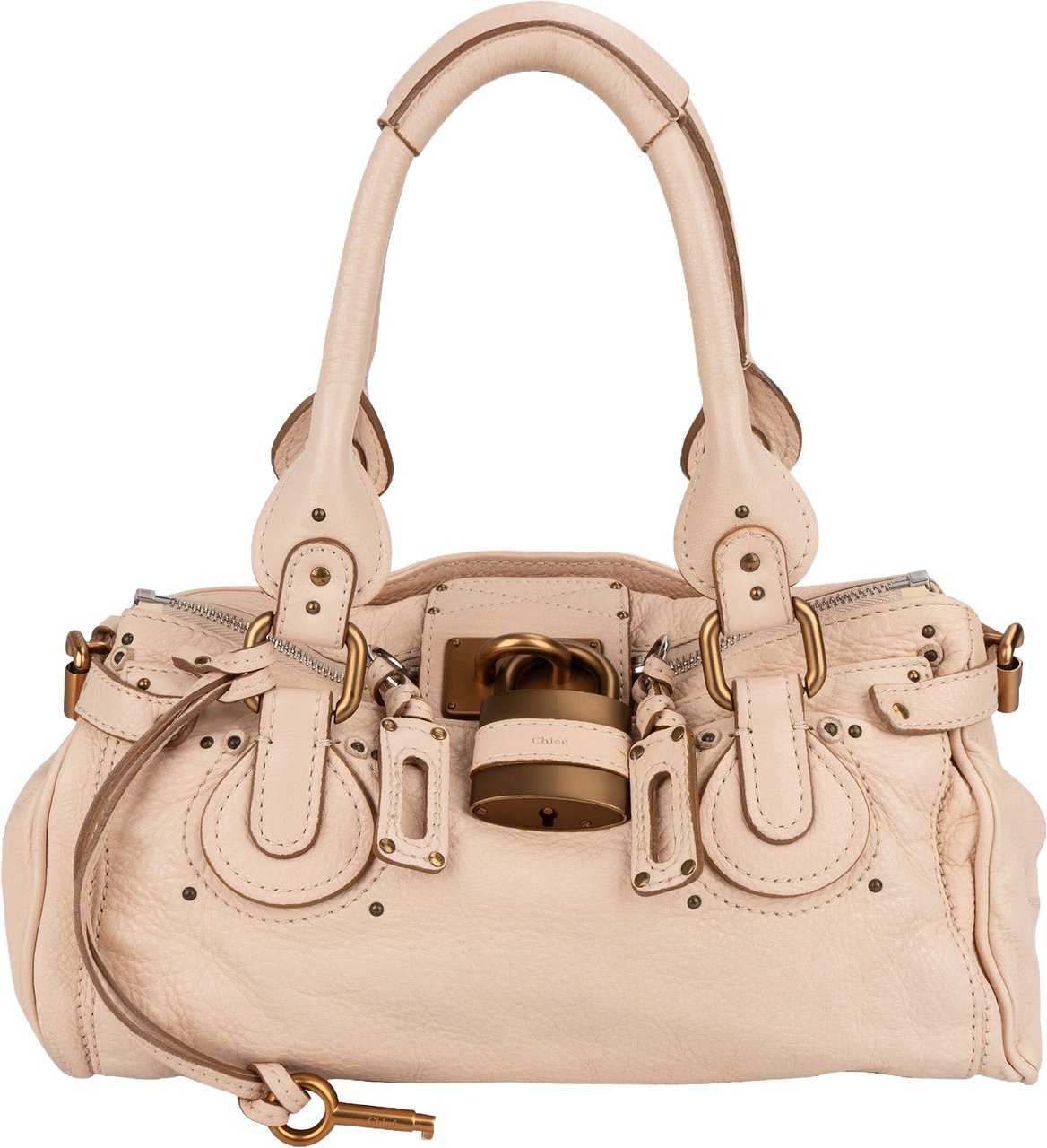 Chloé Grained Leather Paddington Handbag Rood