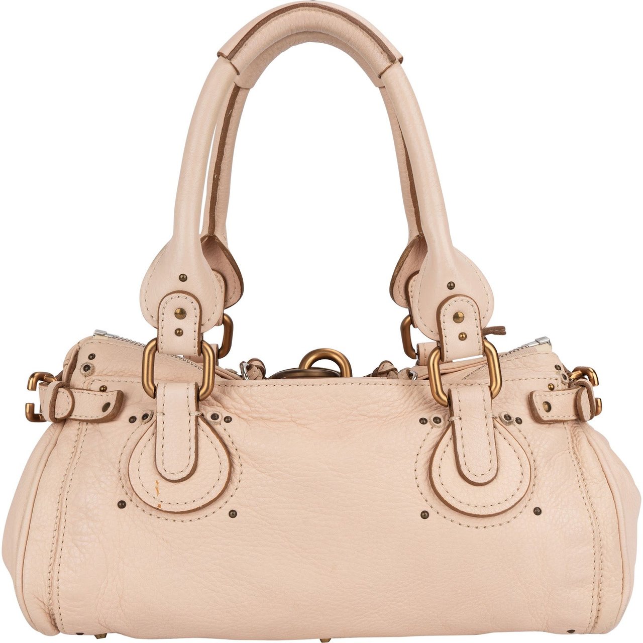 Chloé Grained Leather Paddington Handbag Rood
