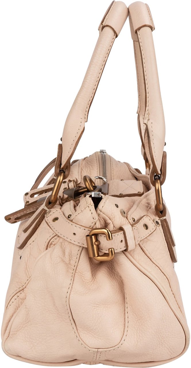 Chloé Grained Leather Paddington Handbag Rood