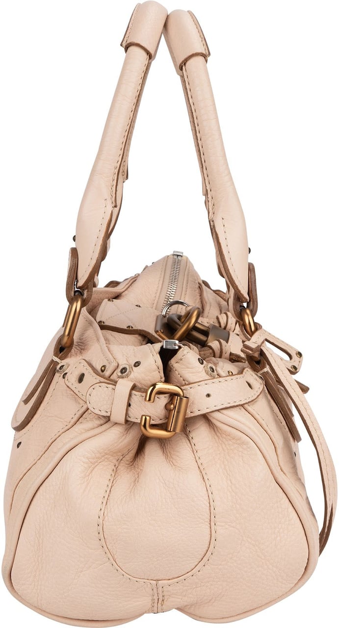Chloé Grained Leather Paddington Handbag Rood