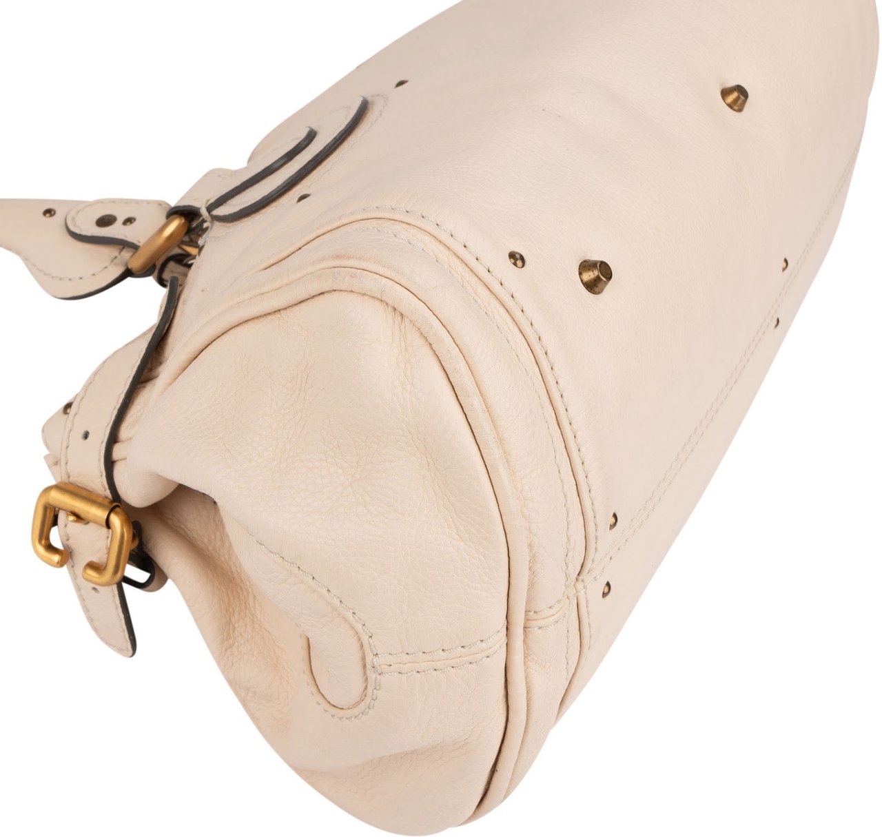 Chloé White Leather Paddington Handbag Wit