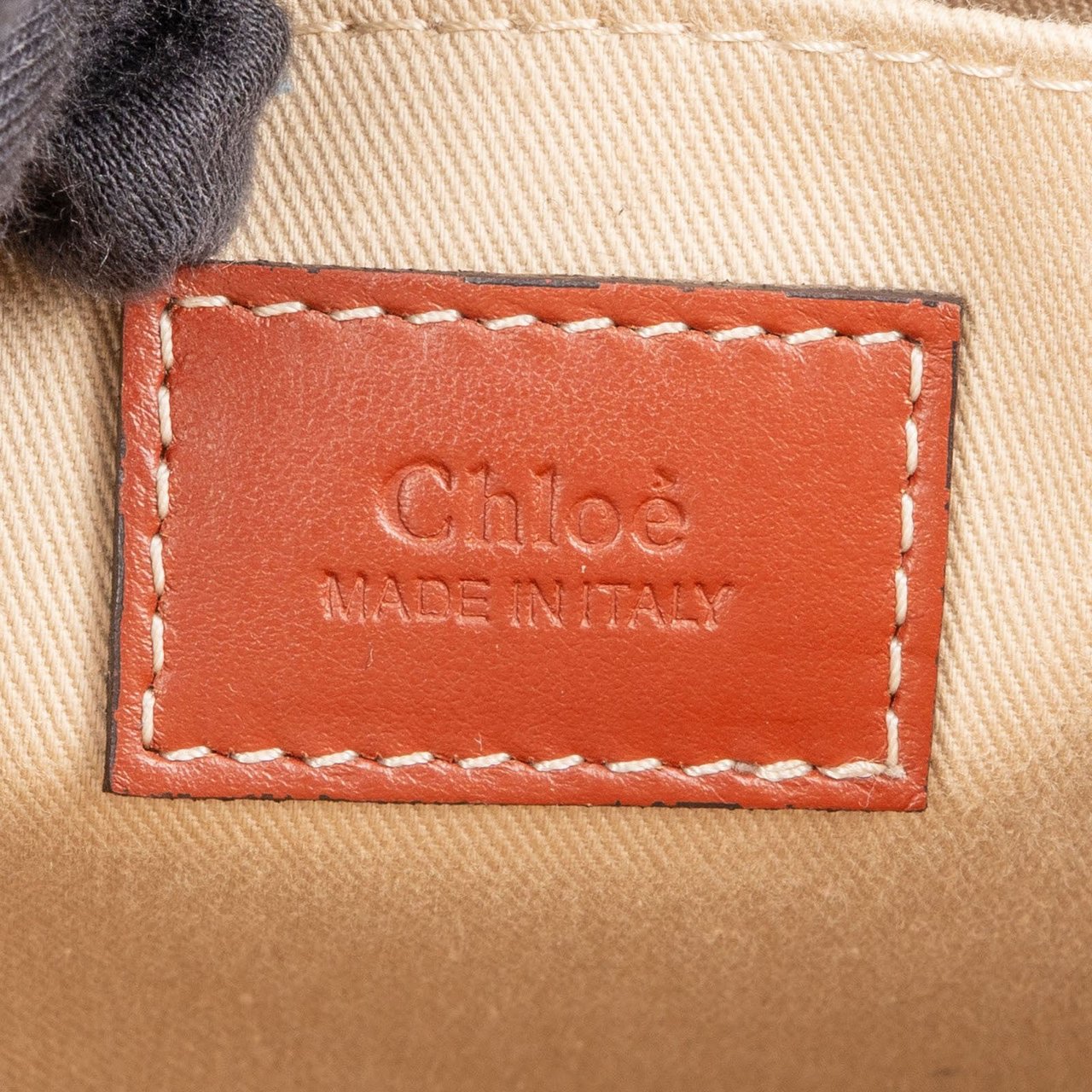 Chloé Canvas Small Woody Tote Handbag Beige