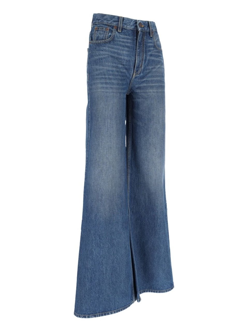 Chloé Wide-Leg Denim Palazzo Jeans Blauw