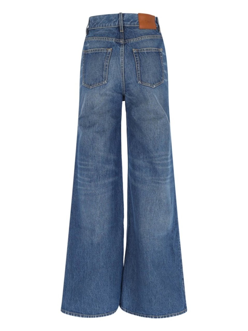 Chloé Wide-Leg Denim Palazzo Jeans Blauw