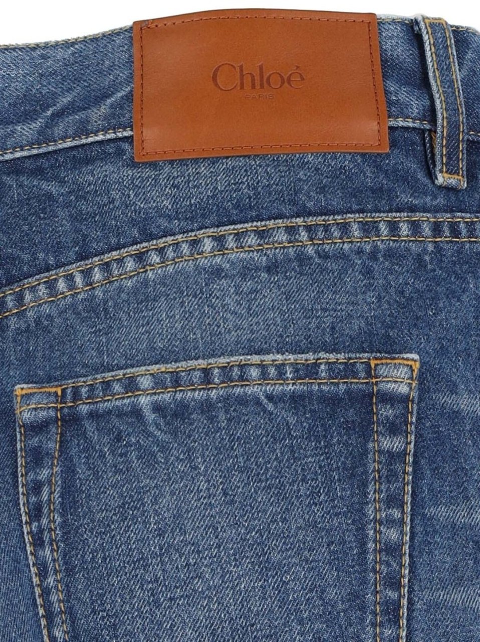 Chloé Wide-Leg Denim Palazzo Jeans Blauw