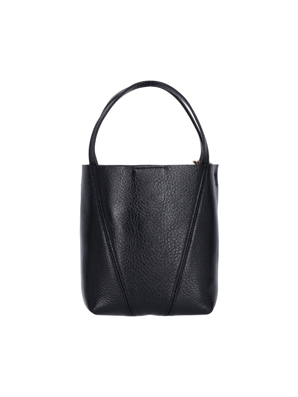 Chloé Black Spin Small Leather Tote Bag Zwart