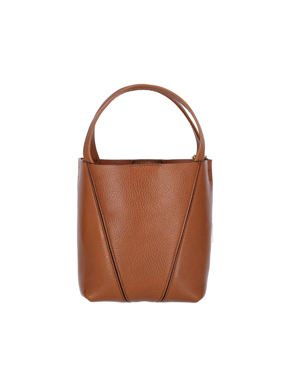 Chloé Brown Spin Small Leather Tote Bag Bruin