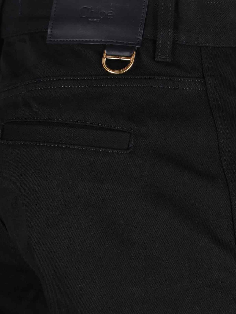 Chloé High-Waisted Slim Bootcut Jeans Blauw
