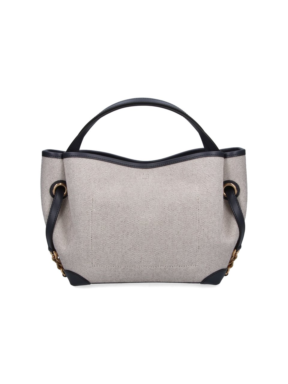 Chloé Structured Tote Bag with Textured Fabric Neutraal