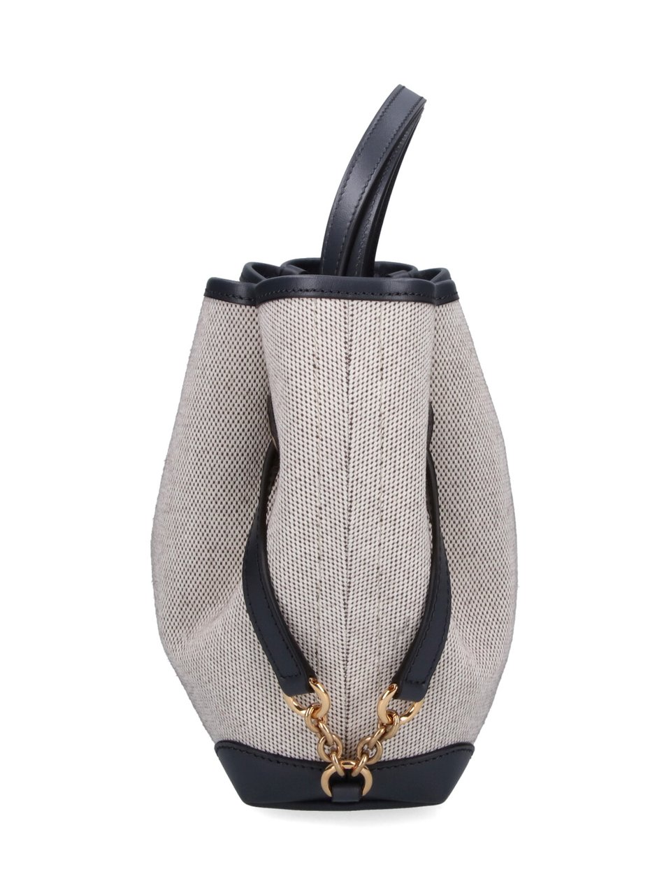 Chloé Structured Tote Bag with Textured Fabric Neutraal