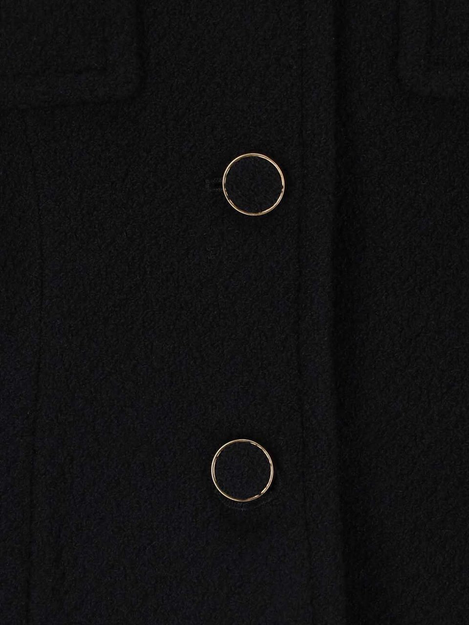 Chloé Tailored Cropped Jacket with Structured Collar Zwart