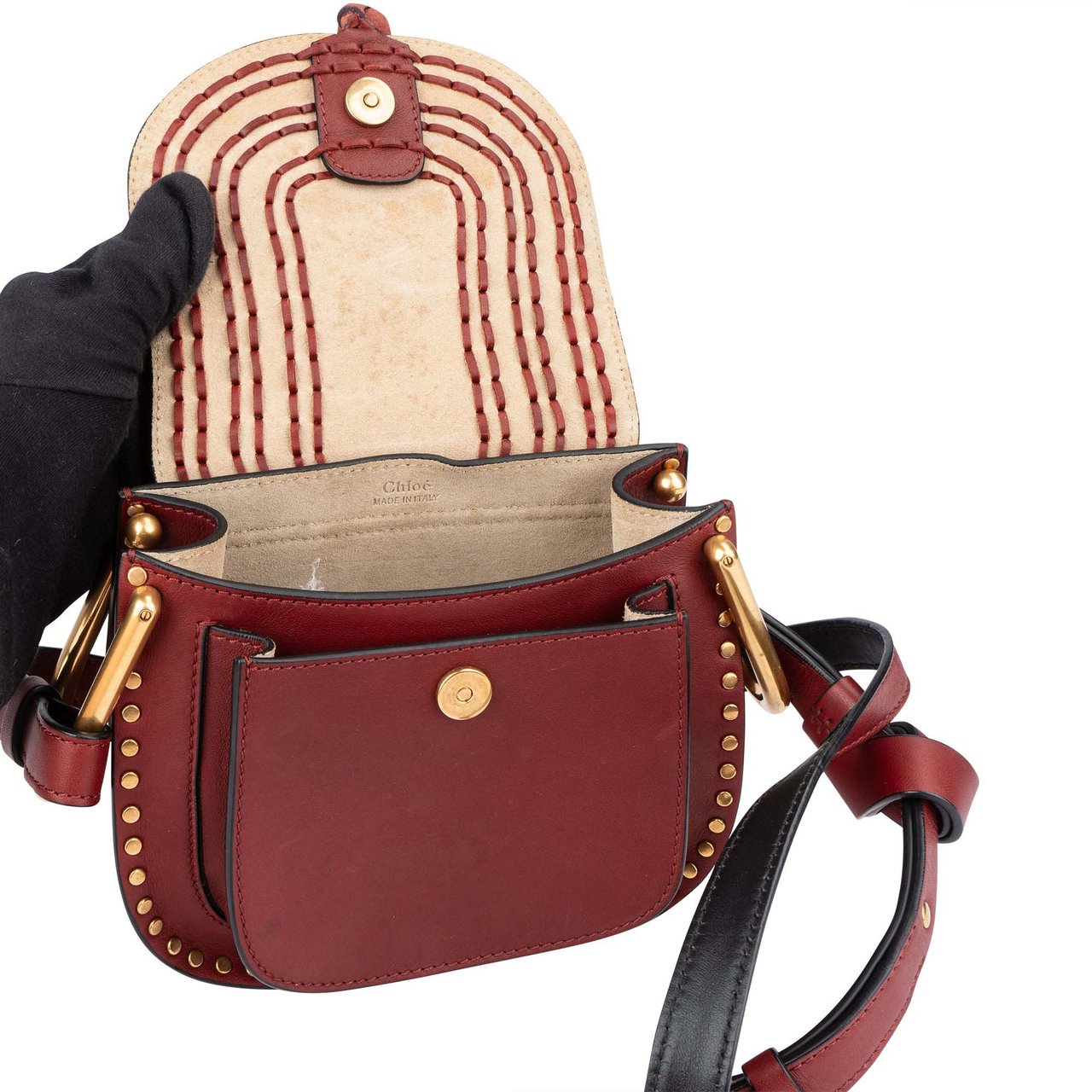 Chloé Chloé Braided Leather Hudson Crossbody Bag Divers