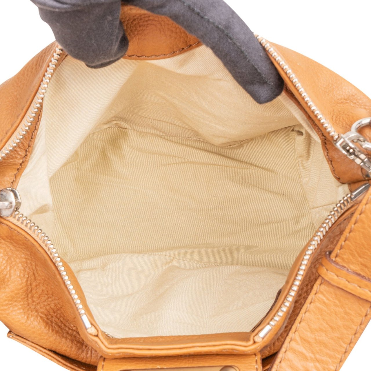 Chloé Grained Leather Small Paddington Shoulder Handbag Bruin