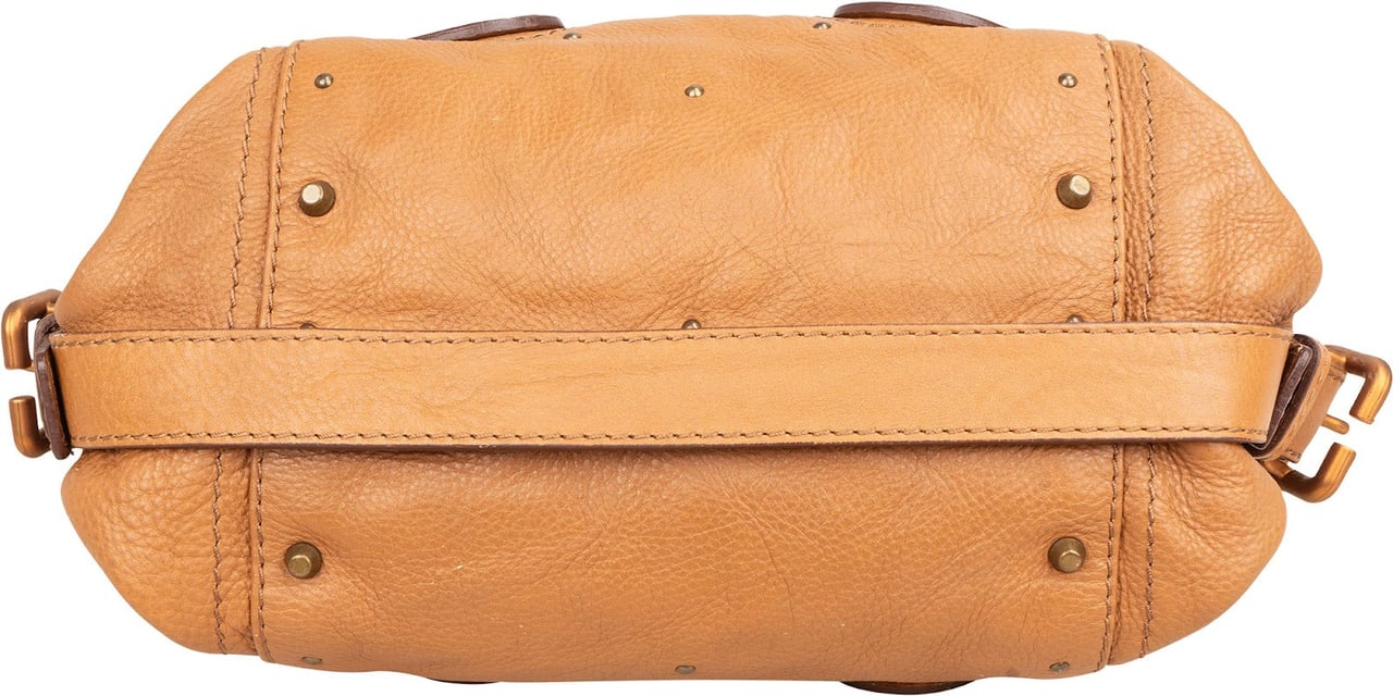 Chloé Grained Leather Small Paddington Shoulder Handbag Bruin
