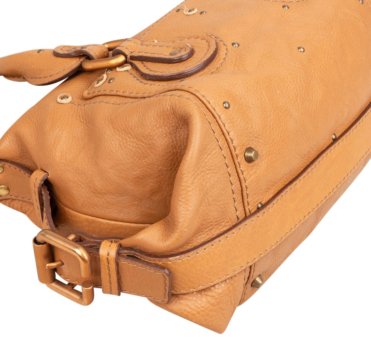 Chloé Grained Leather Small Paddington Shoulder Handbag Bruin