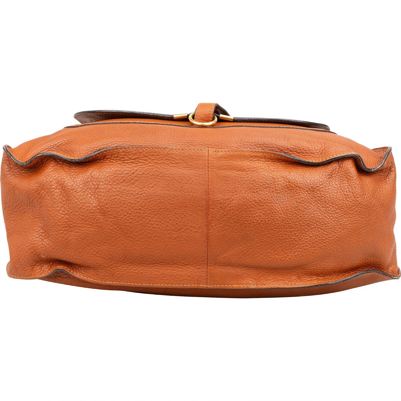 Chloé Leather Marcie Saddle Hobo Shoulder Bag Bruin