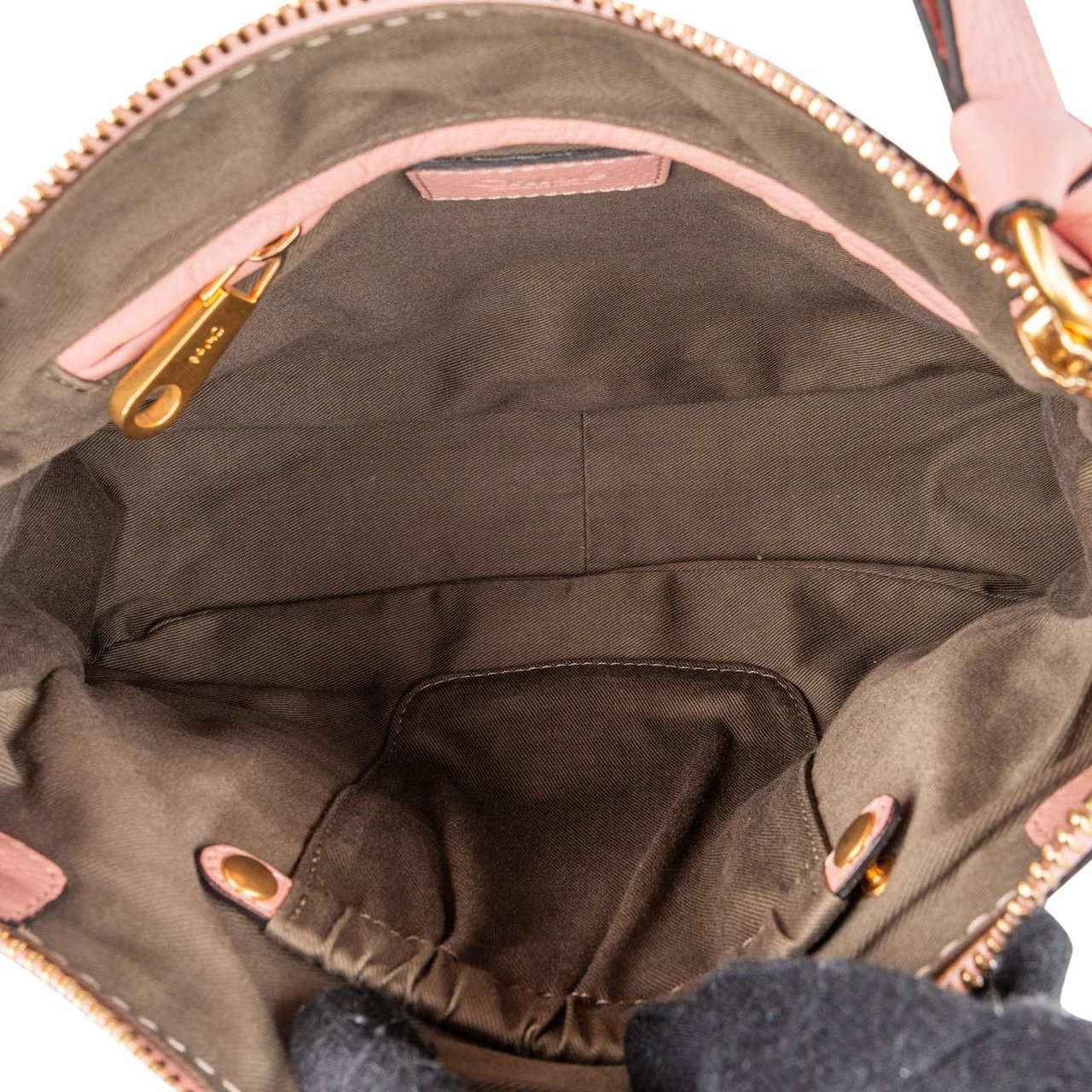 Chloé Grained Calfskin Marcie Small Satchel Handbag Rood