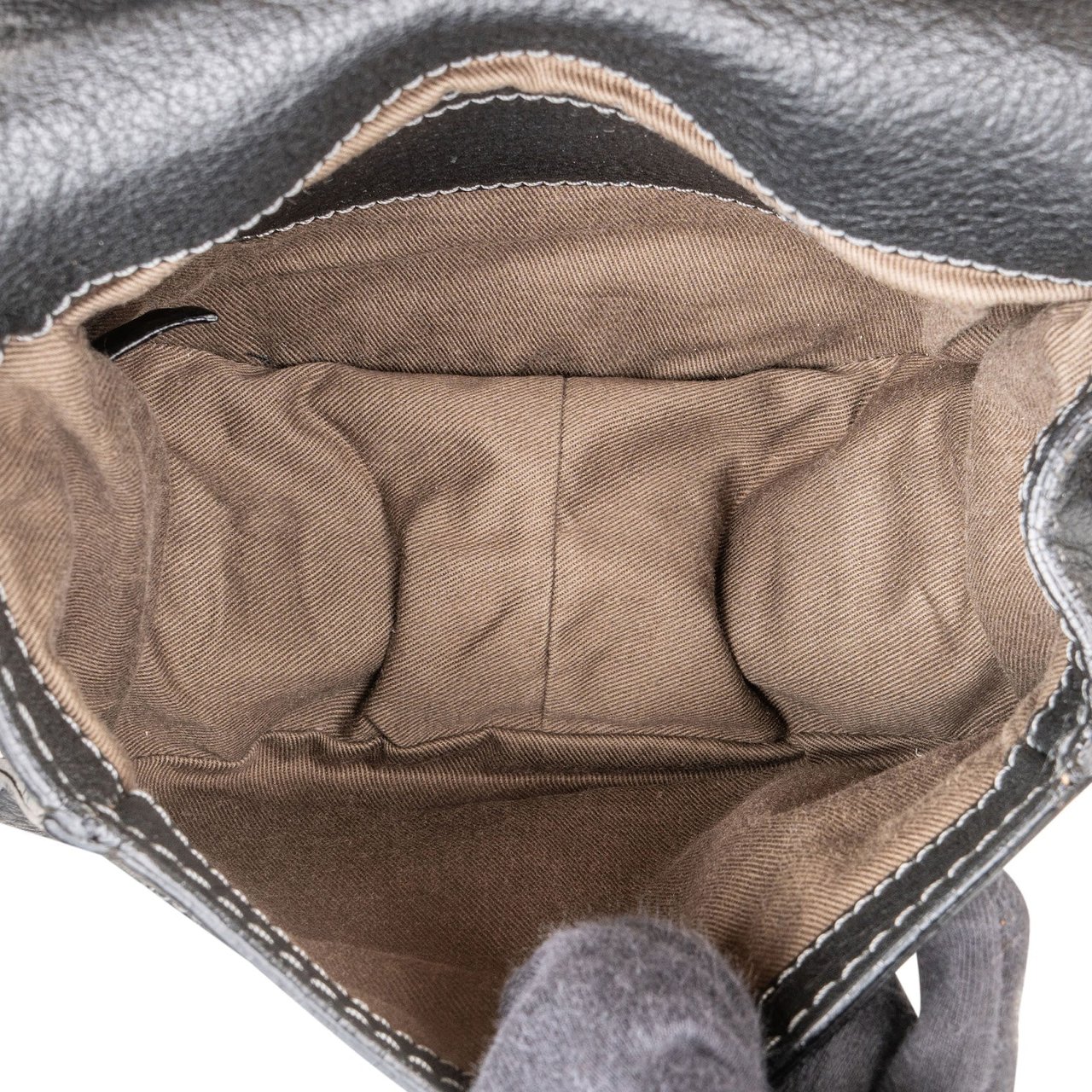 Chloé Grained Calfskin Small Marcie Saddle Crossbody Bag Zwart