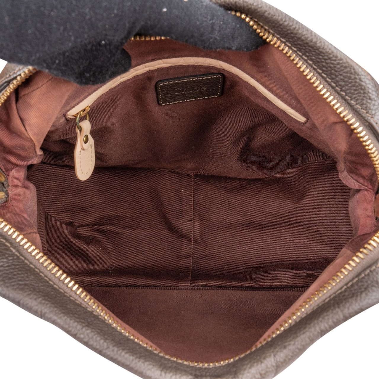 Chloé Brown Leather Paraty Handbag Bruin