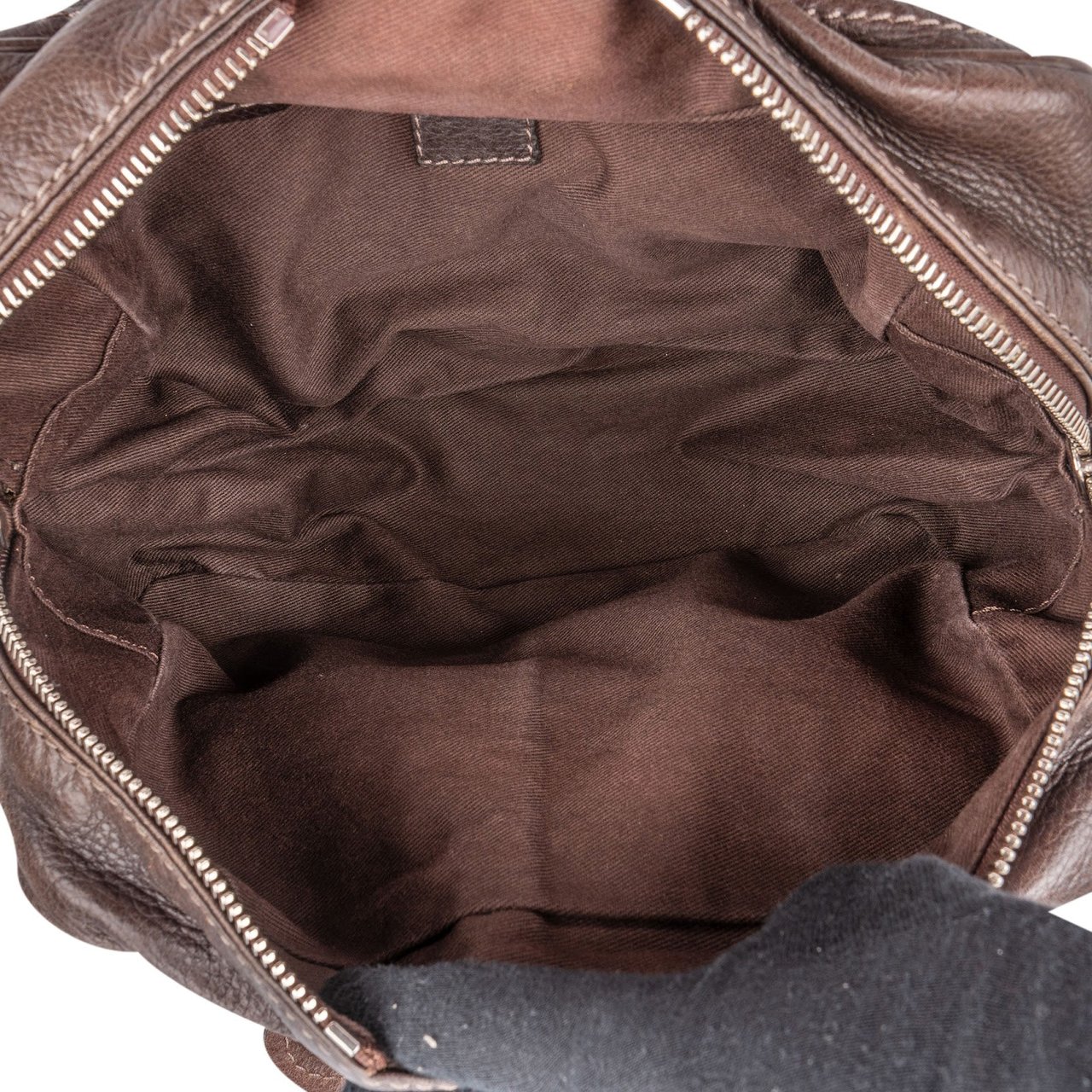 Chloé Brown Leather Paddington Handbag Bruin