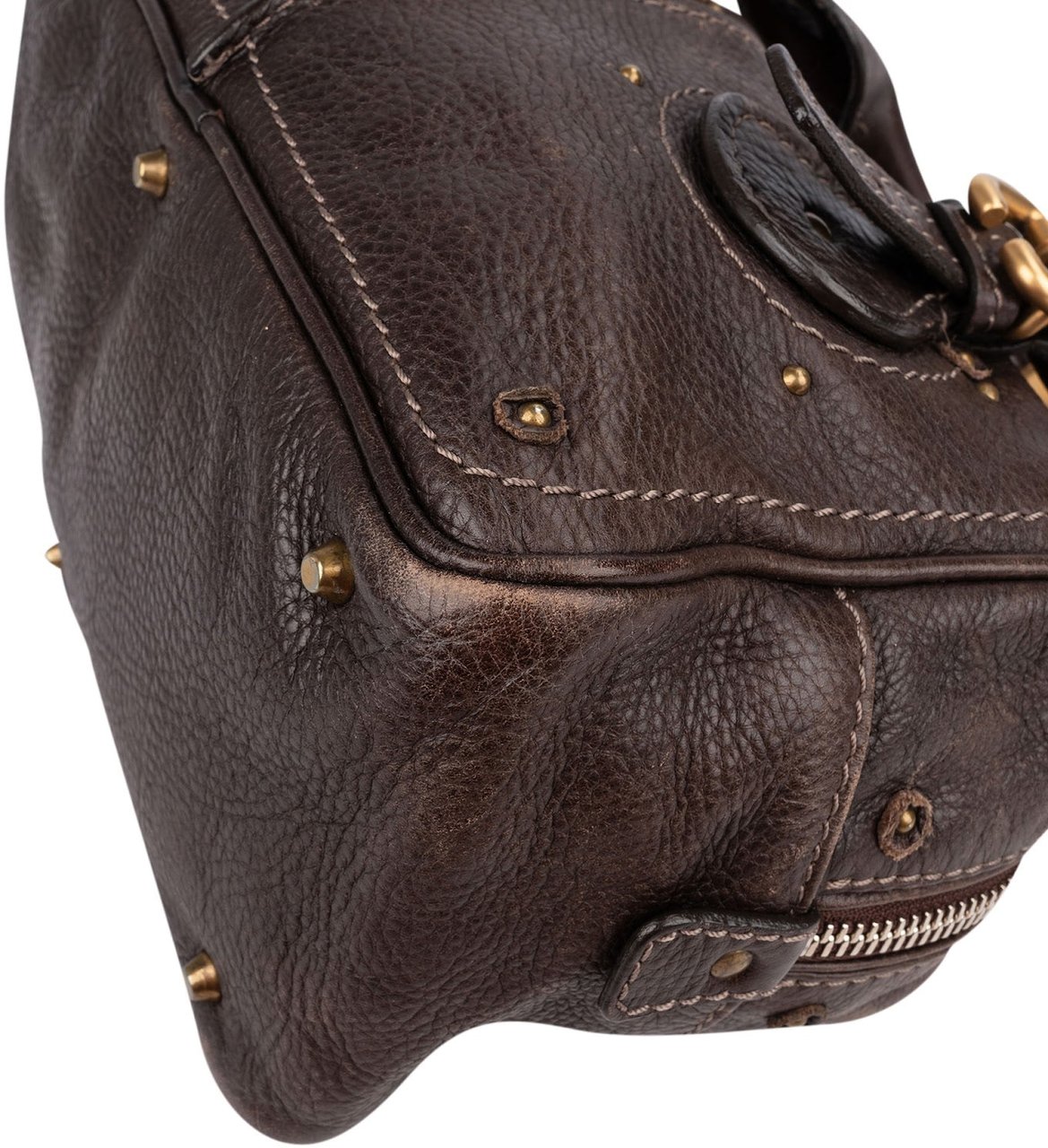 Chloé Brown Leather Paddington Handbag Bruin