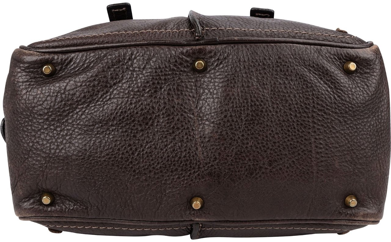 Chloé Brown Leather Paddington Handbag Bruin