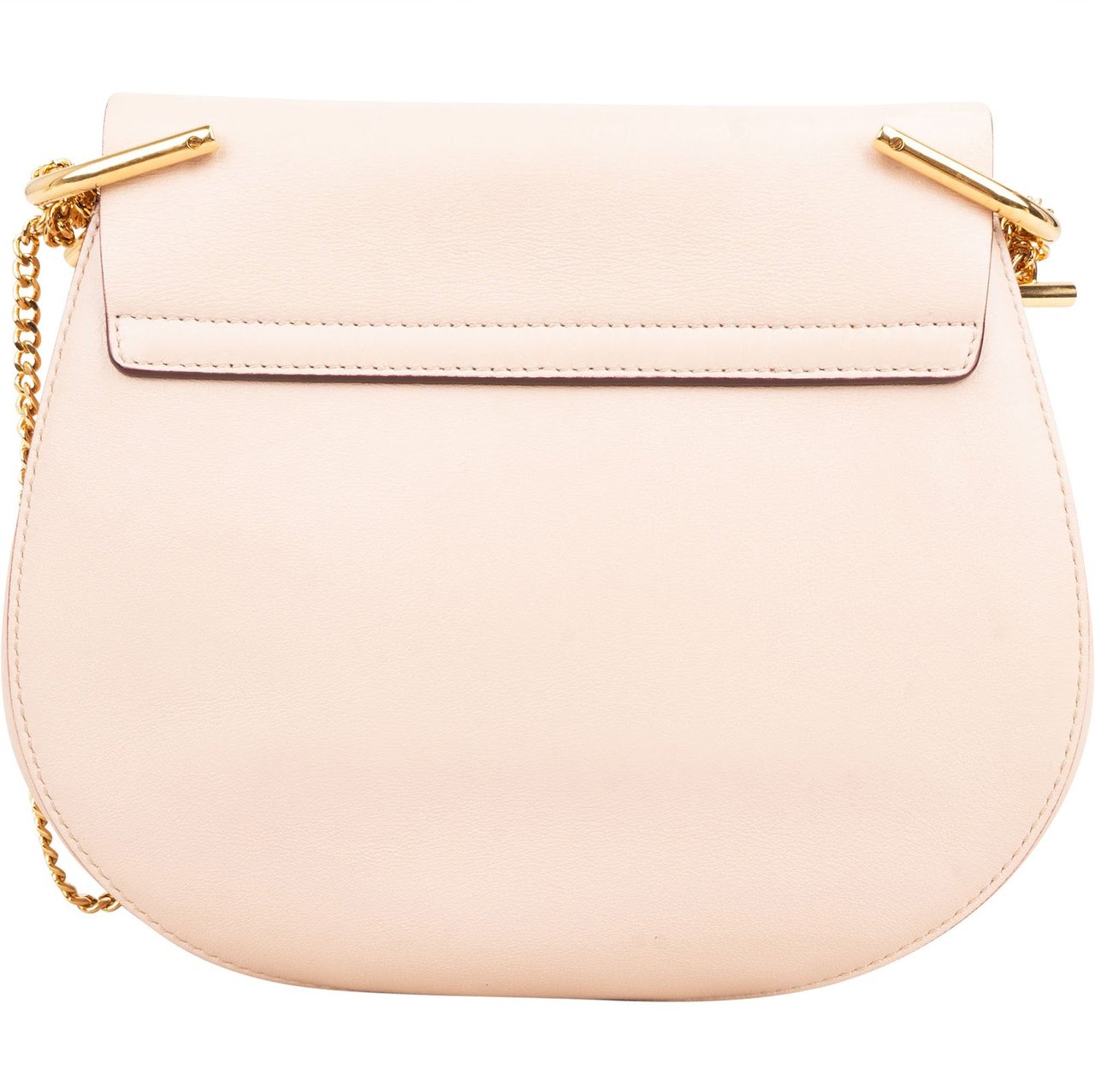 Chloé Suede Leather Bicolor Drew Crossbody Bag Rood