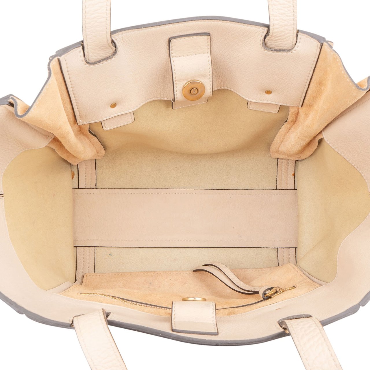 Chloé Grained Leather Milo Tote Shoulder Bag Divers