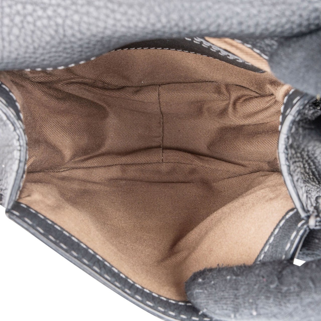 Chloé Grained Calfskin Marcie Mini Saddle Crossbody Bag Zwart