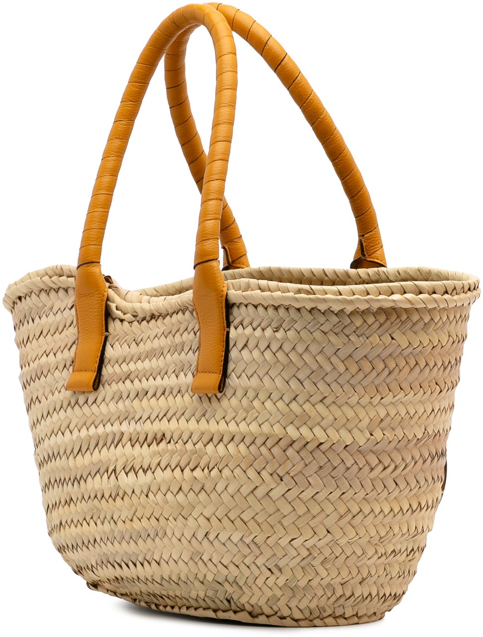 Chloé Medium Raffia Marcie Basket Tote Bruin