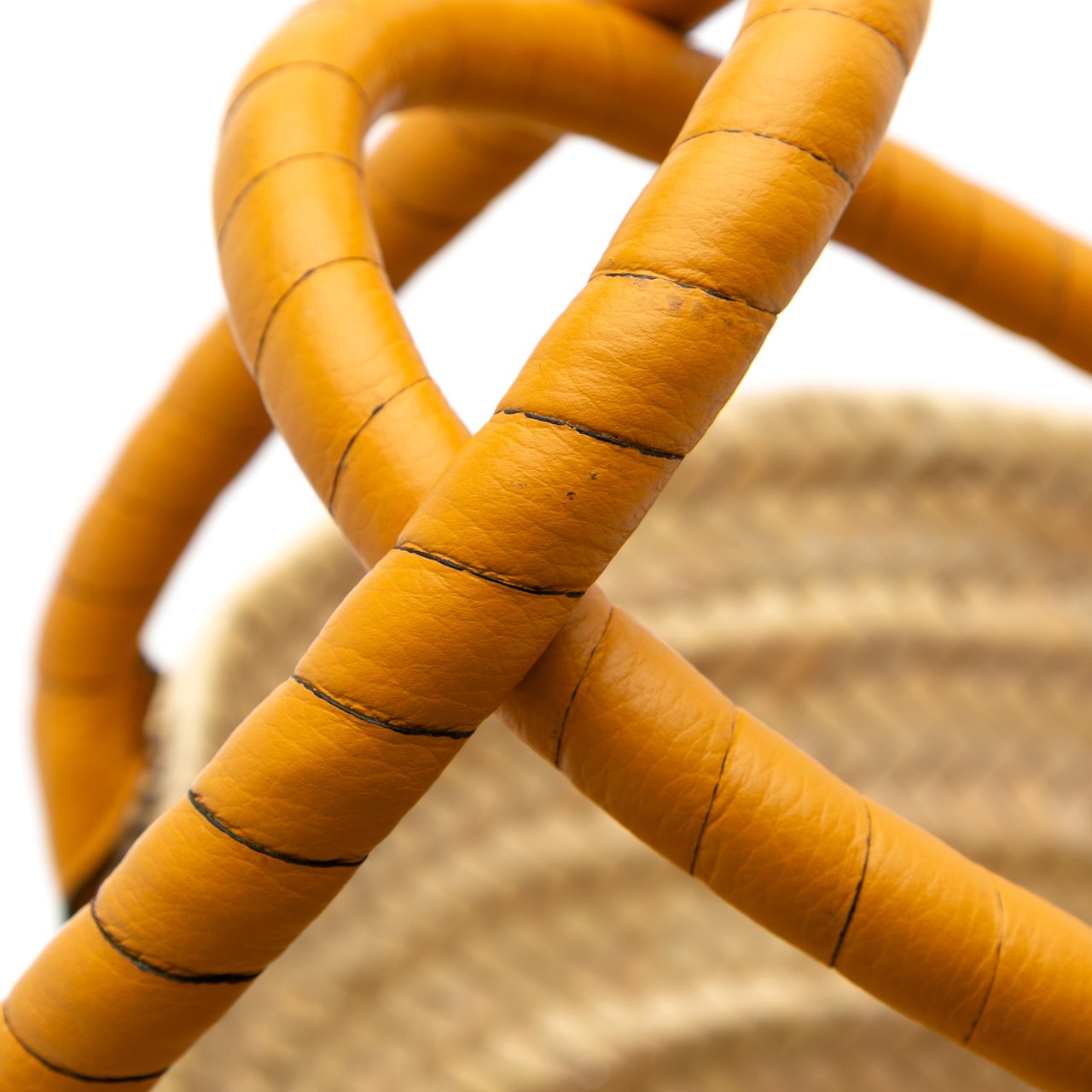 Chloé Medium Raffia Marcie Basket Tote Bruin