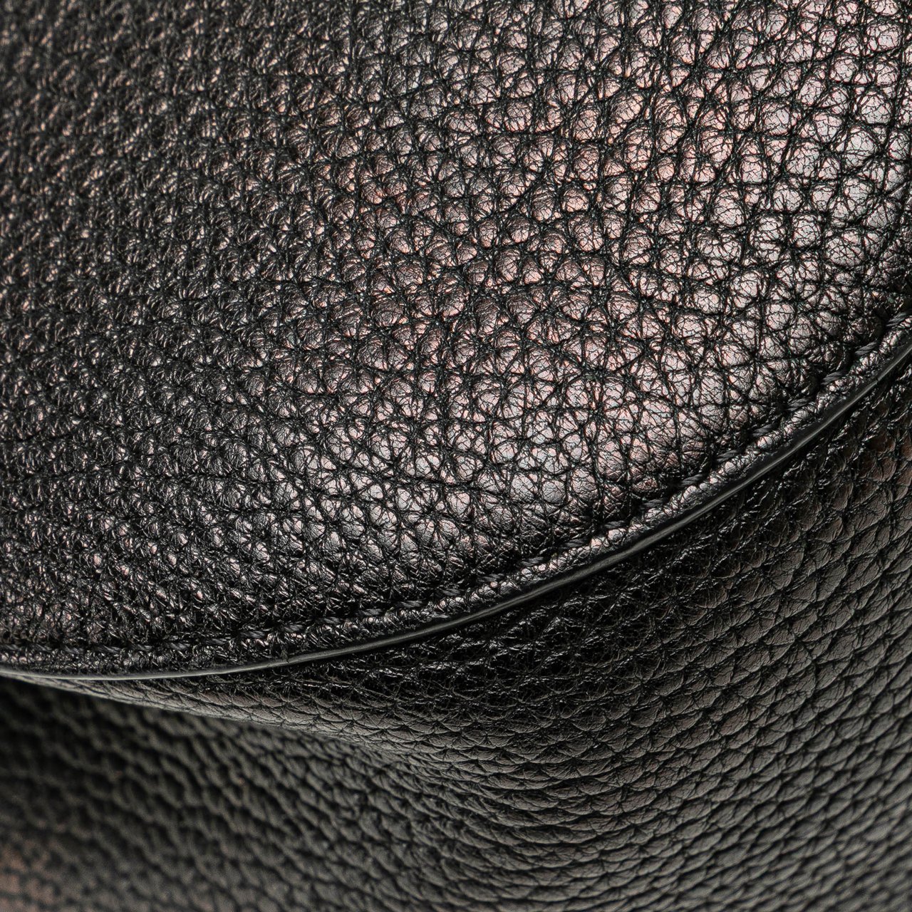 Chloé Large Grained Lambskin Drew Crossbody Zwart