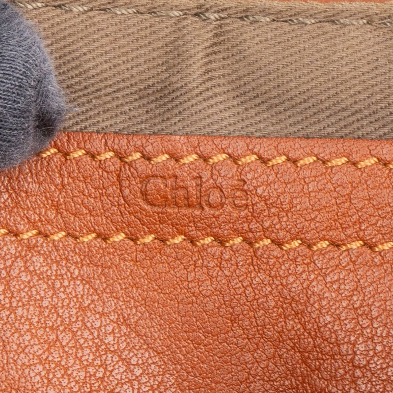 Chloé Grained Leather Mini Marcie Crossbody Bag Bruin