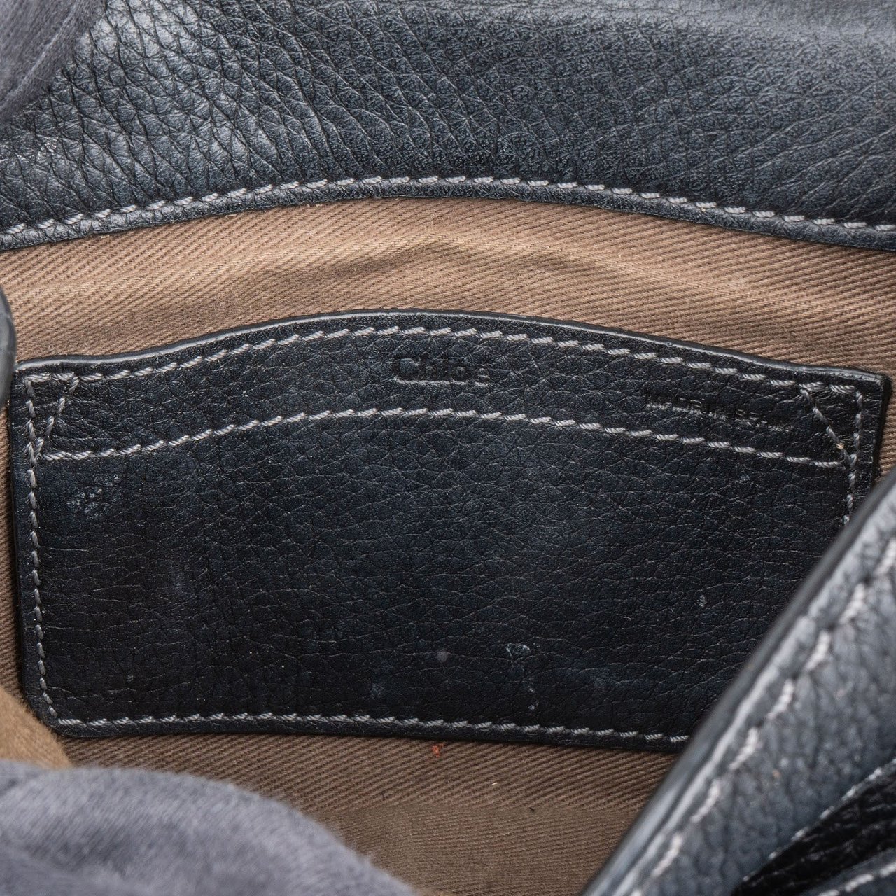 Chloé Grained Calfskin Small Marcie Saddle Crossbody Bag Zwart