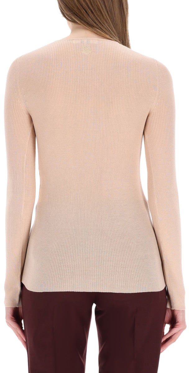 Chloé RIBBED KNIT WITH BUTTONS Roze