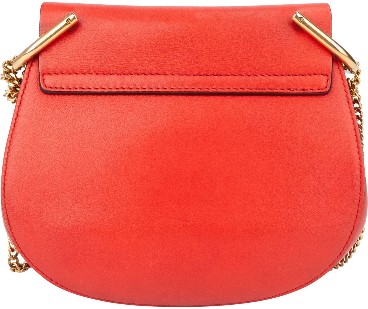 Chloé Chloé Rouge Leather Drew Crossbody Bag Rood