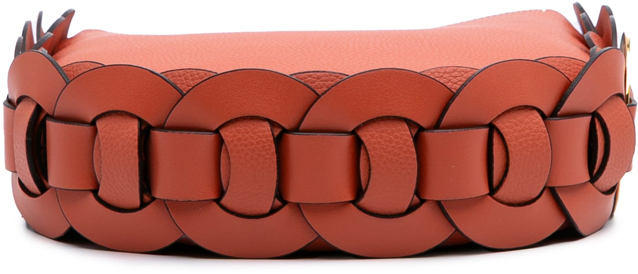 Chloé Small Grained Calfskin Darryl Hobo Oranje