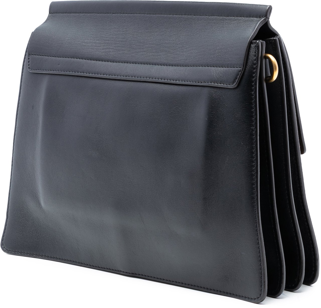 Chloé Medium Calfskin and Stitched Suede Faye Crossbody Zwart