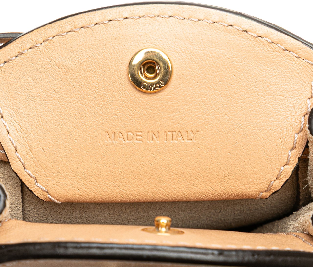 Chloé Mini Leather and Suede Sac Fringe Crossbody Bruin