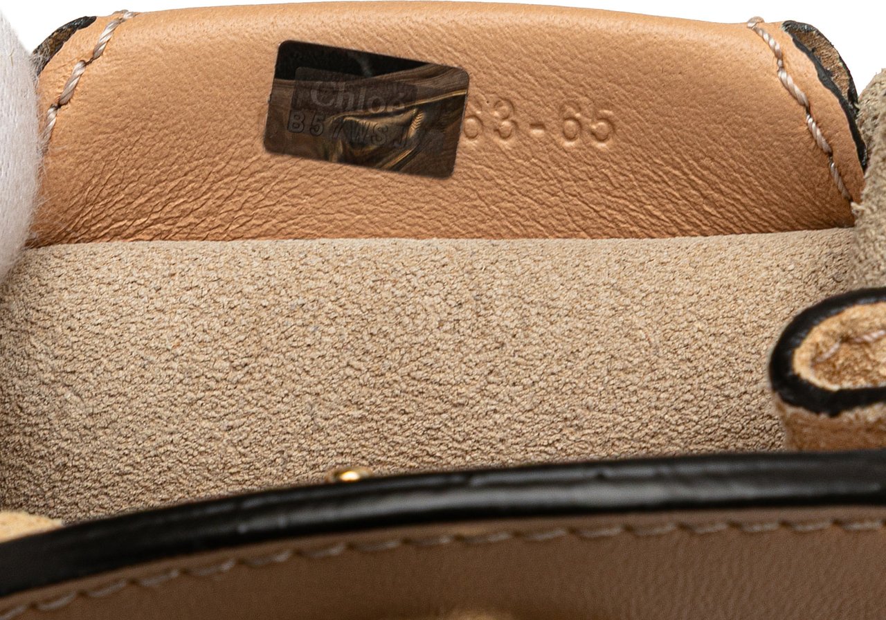 Chloé Mini Leather and Suede Sac Fringe Crossbody Bruin