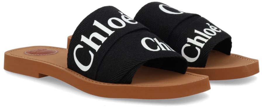 Chloé SANDAL "WOODY" Zwart