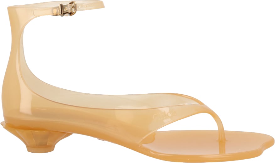 Chloé SANDALO "CHLOÈ JELLY" Beige